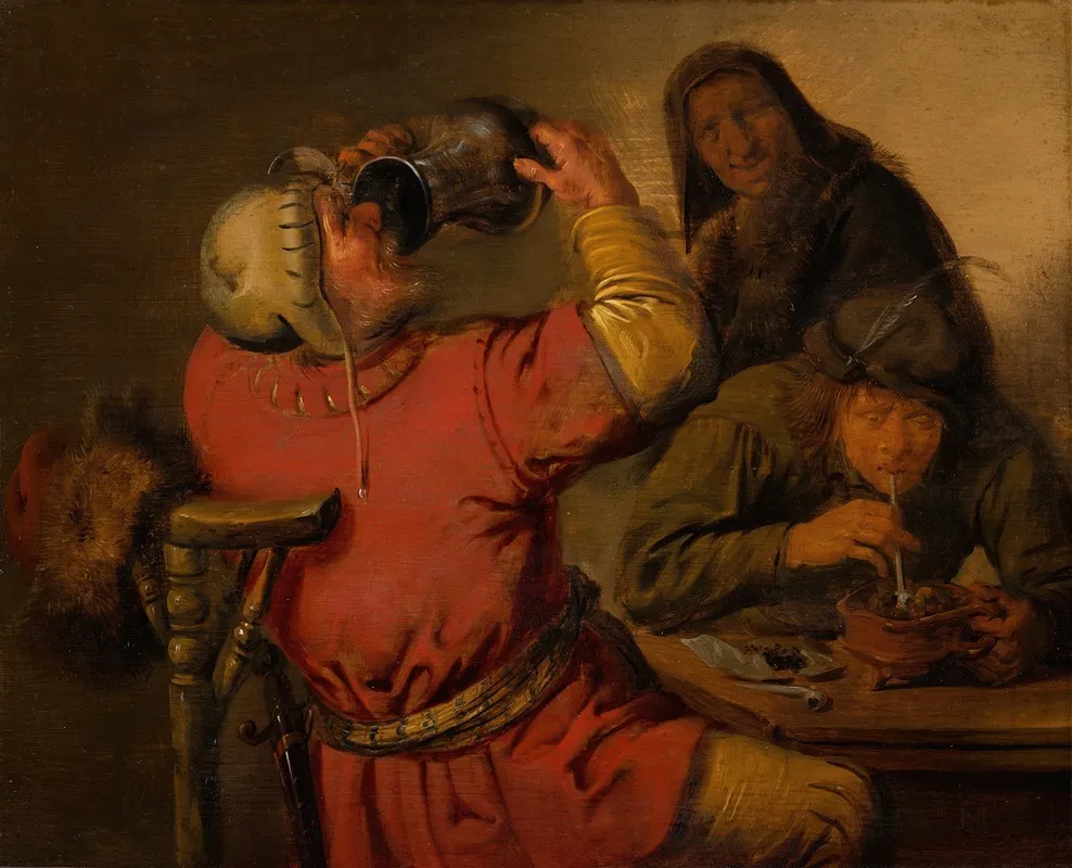 The Five Sensestaste Wall Art by Jan Miense Molenaer - High-Resolution Digital Print