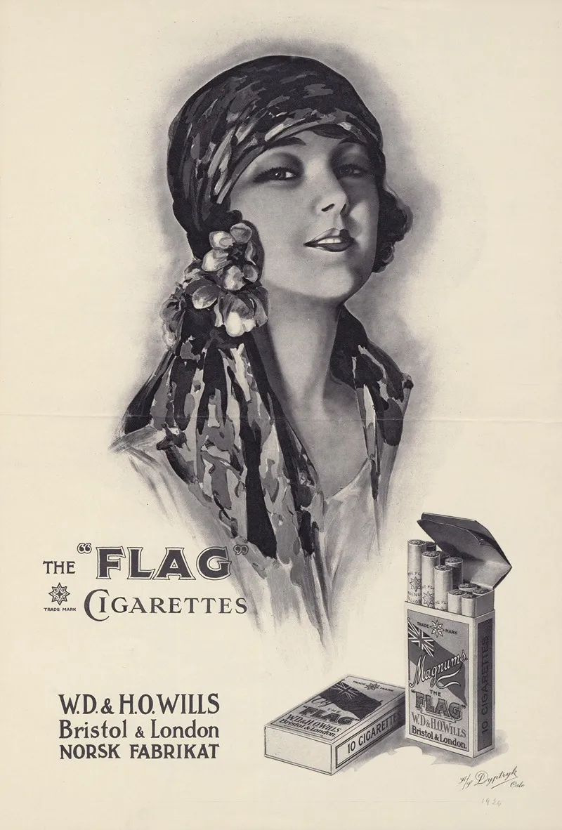 The Flag Cigarettes 2 Wall Art by AS Dyptryk - High-Resolution Digital Print