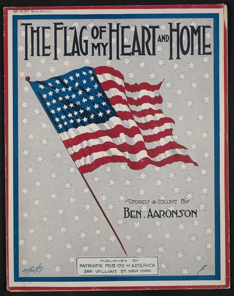 The Flag Of My Heart And Home Wall Art by Anonymous - High-Resolution Digital Print