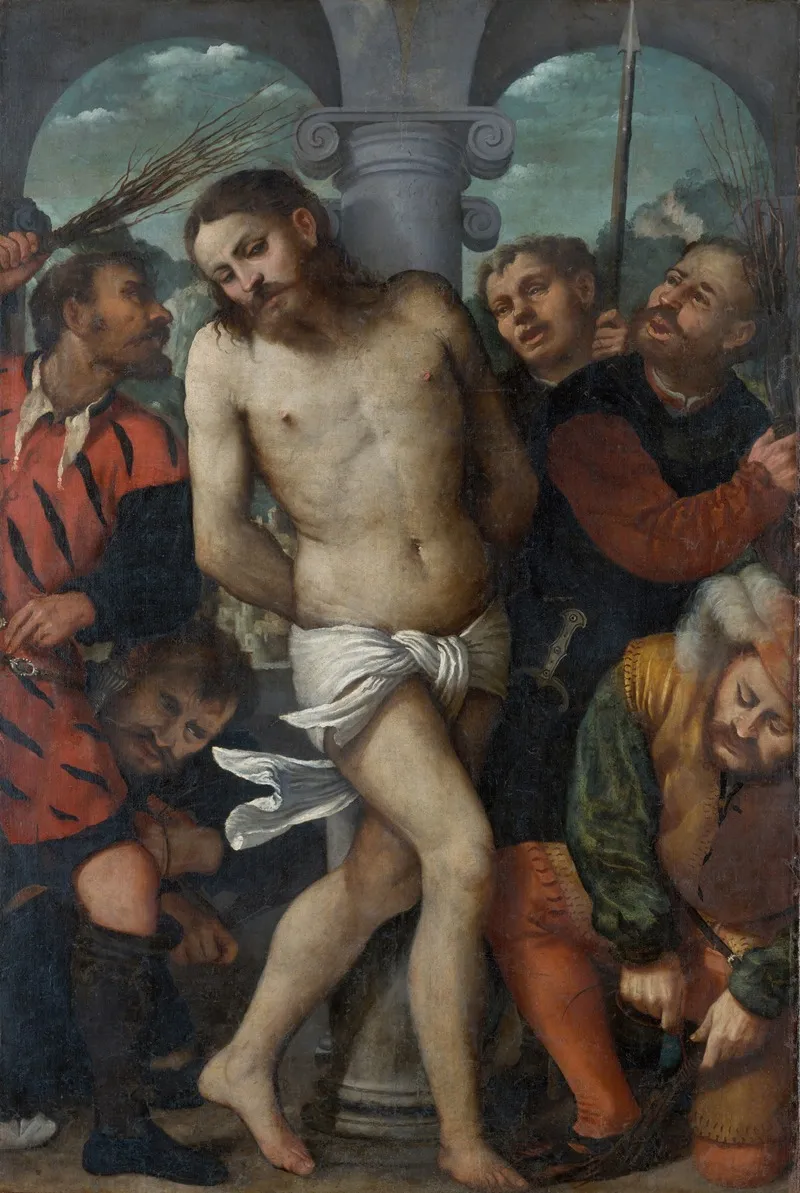 The Flagellation 4 Wall Art by Girolamo Romanino - High-Resolution Digital Print