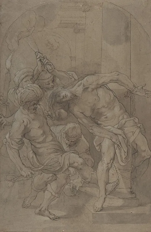 The Flagellation Of Christ 8 Wall Art by Matthäus Gundelach - High-Resolution Digital Print