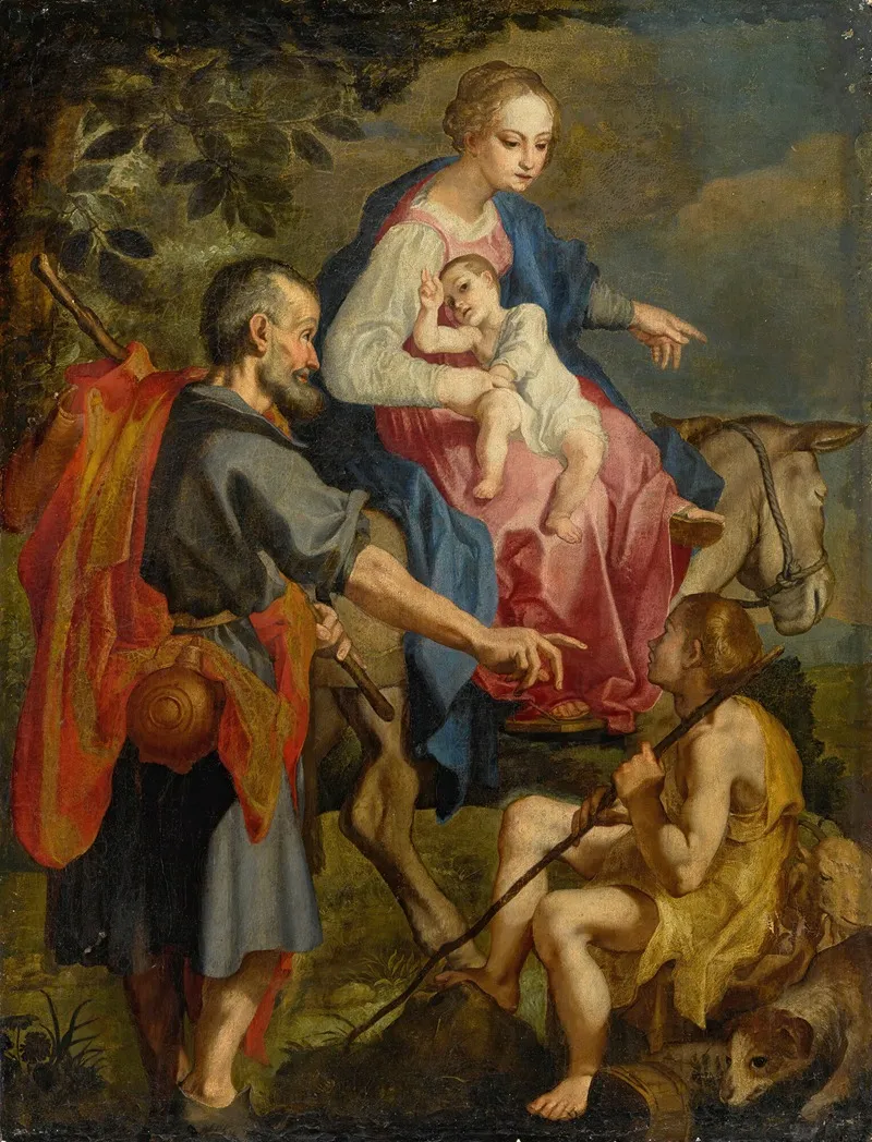 The Flight Into Egypt 20 Wall Art by Ventura Salimbeni - High-Resolution Digital Print