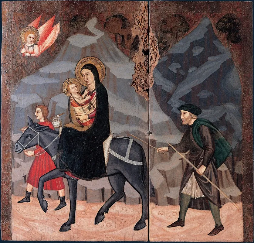 The Flight To Egypt 2 Wall Art by Maestro di Campli - High-Resolution Digital Print