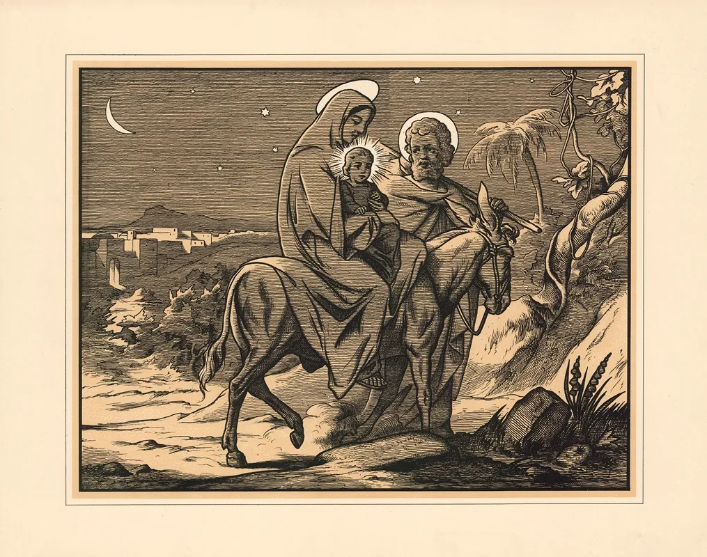 The Flight To Egypt 4 Wall Art by Aschendorff - High-Resolution Digital Print