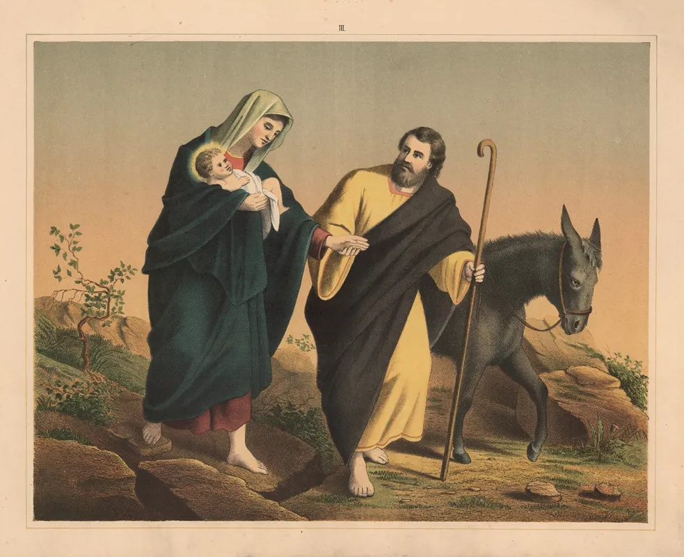 The Flight To Egypt 5 Wall Art by Sandberg - High-Resolution Digital Print
