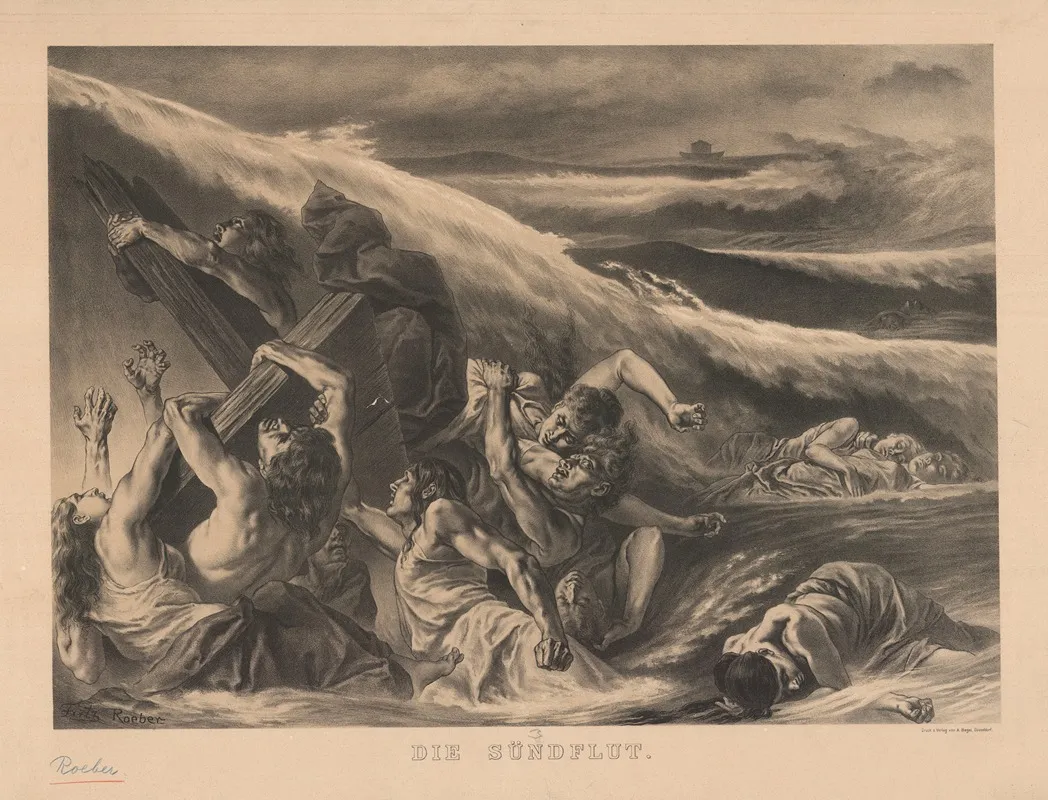 The Flood 11 Wall Art by Fritz Roeber - High-Resolution Digital Print