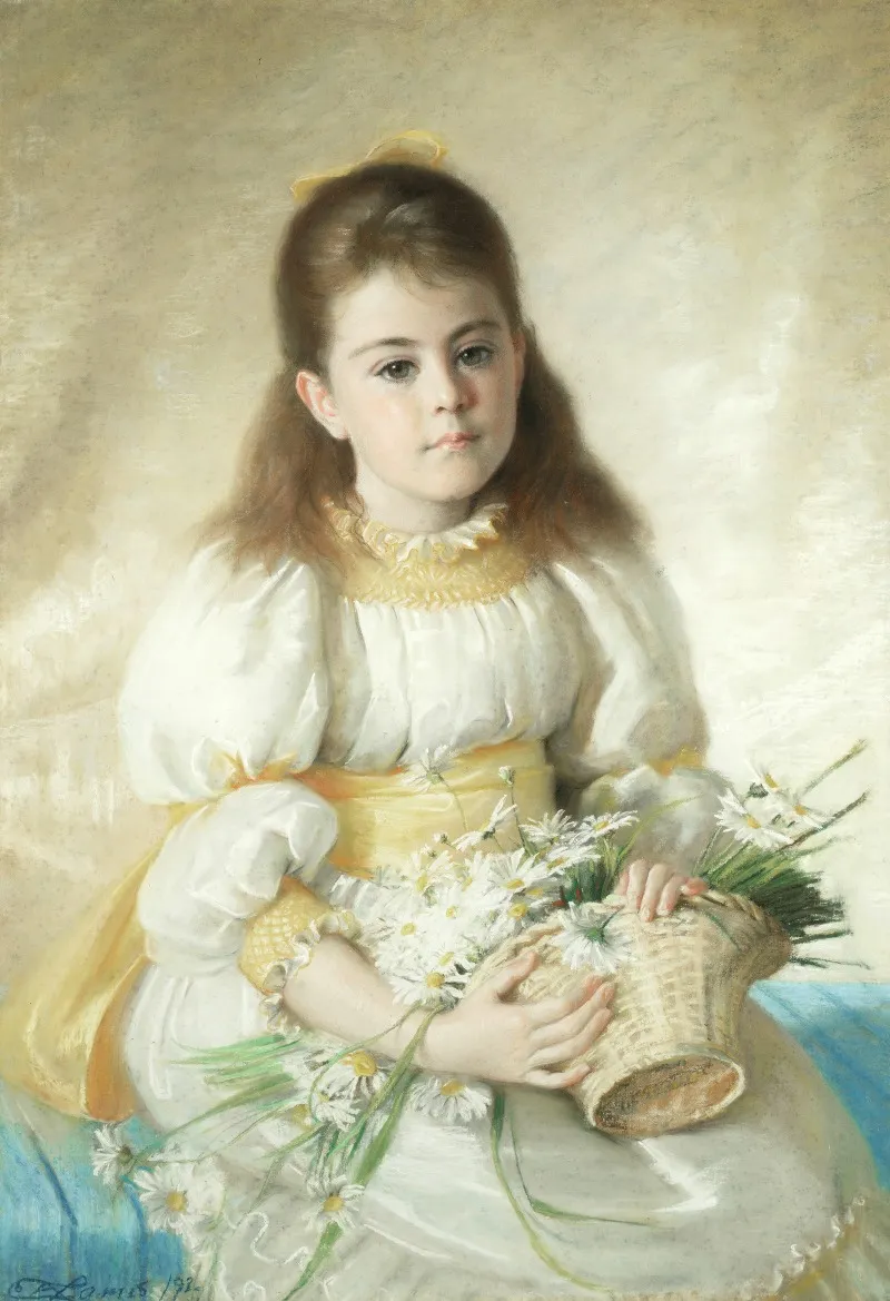 The Flower Basket 3 Wall Art by Edith Augusta James - High-Resolution Digital Print