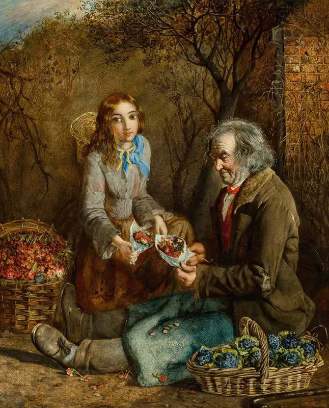 The Flower Seller And His Daughter