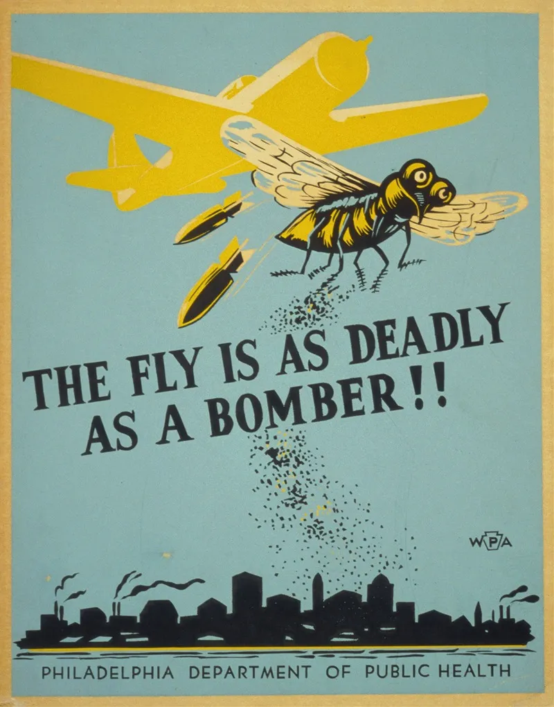 The Fly Is As Deadly As A Bomber Wall Art by Robert Muchley - High-Resolution Digital Print