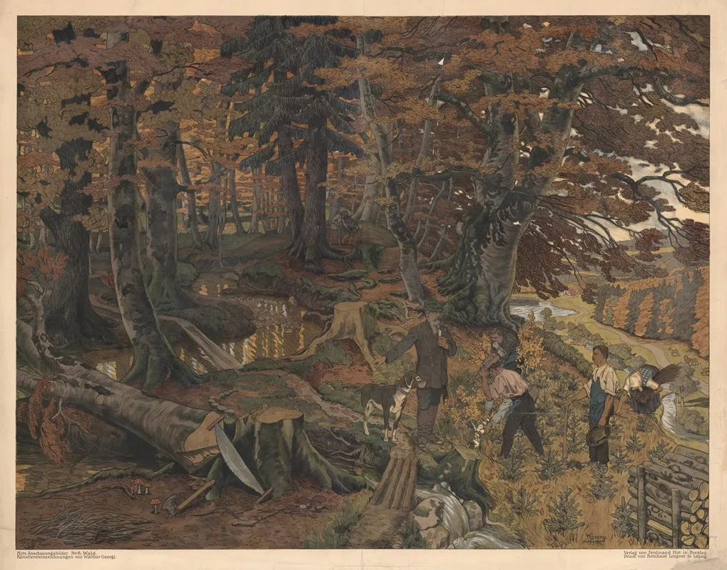 The Forest 8 Wall Art by Walther Georgi - High-Resolution Digital Print