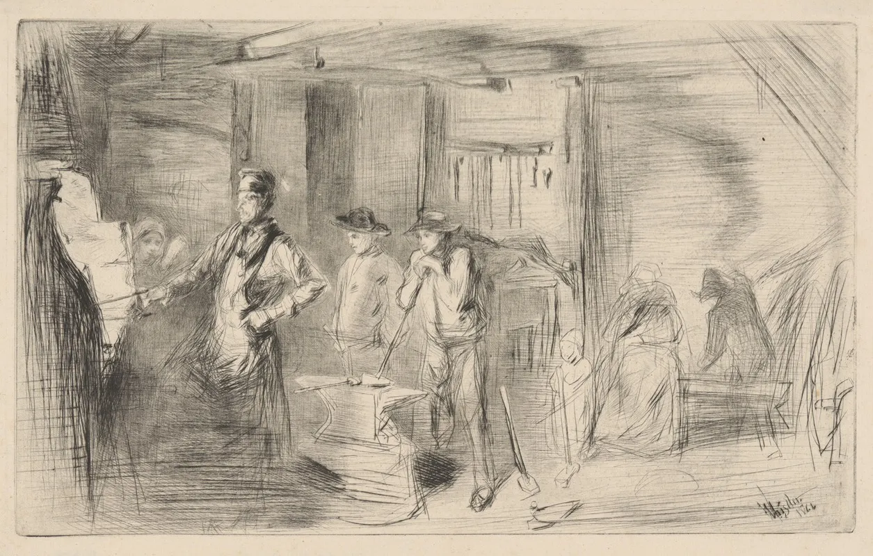 The Forge 2 Wall Art by James Abbott McNeill Whistler - High-Resolution Digital Print