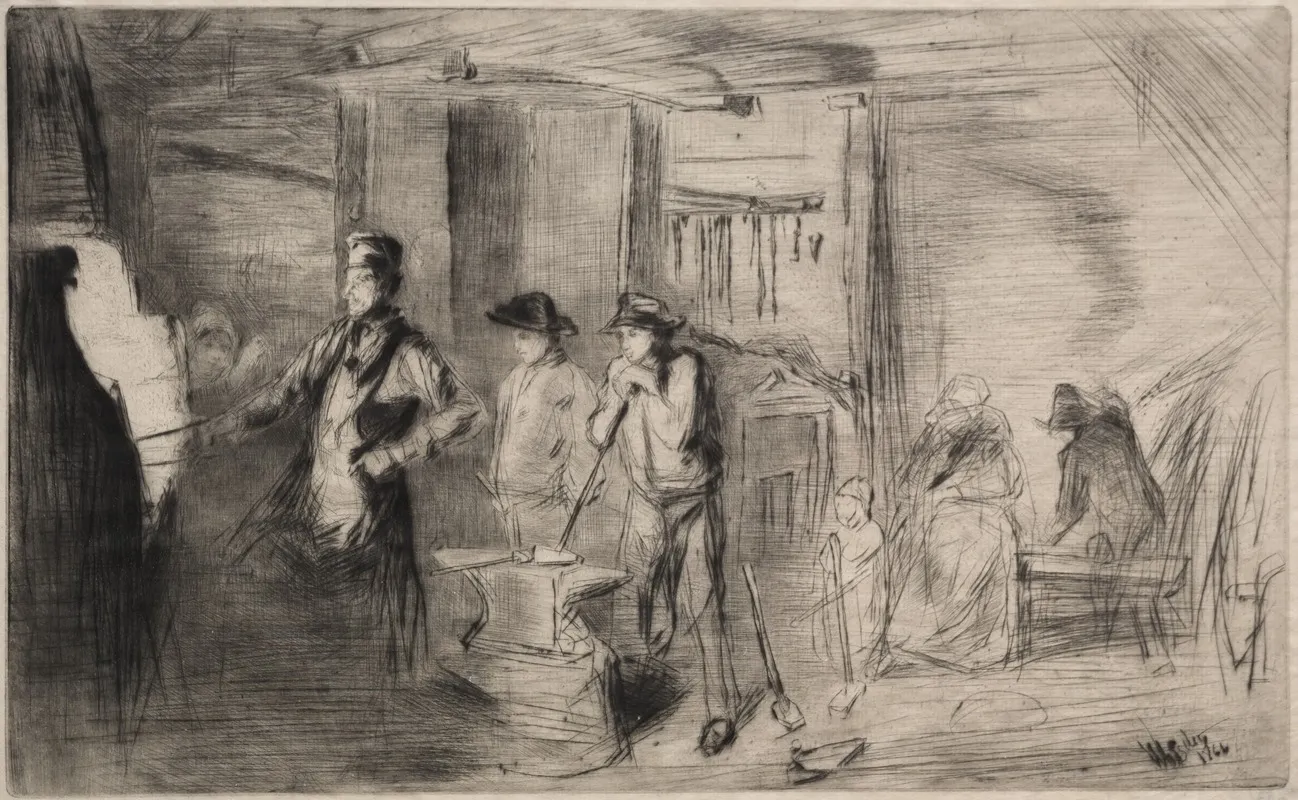The Forge 5 Wall Art by James Abbott McNeill Whistler - High-Resolution Digital Print