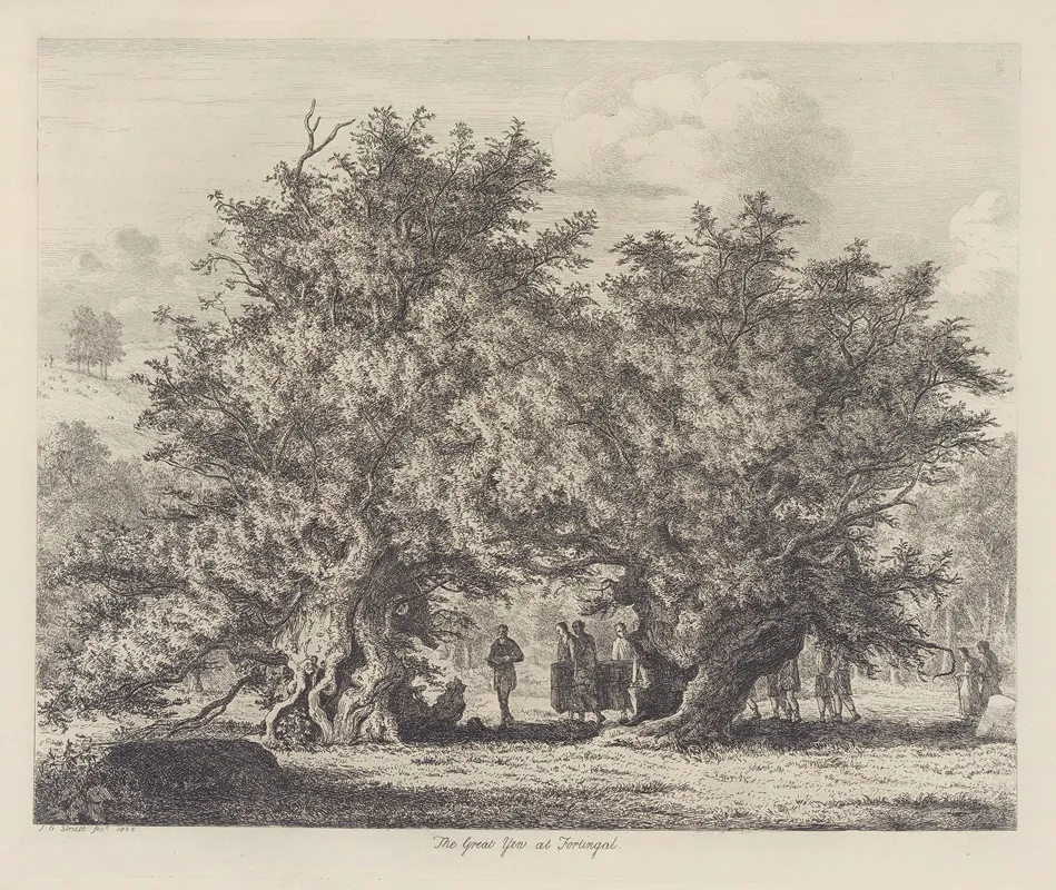 The Fortingal Yew Wall Art by Jacob George Strutt - High-Resolution Digital Print