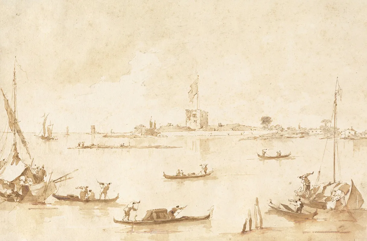 The Fortress Of San Andrea From The Lagoon