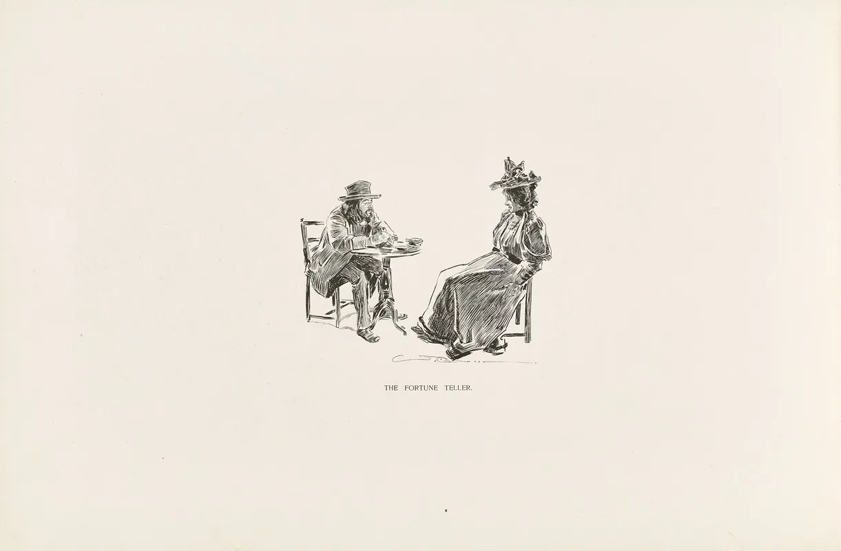 The Fortune Teller 27 Wall Art by Charles Dana Gibson - High-Resolution Digital Print