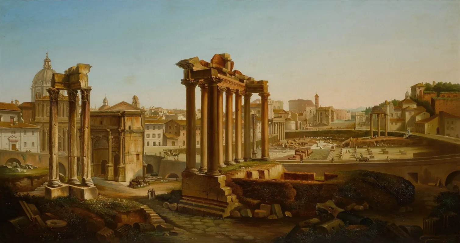 The Forum Rome 2 Wall Art by Filippo Giuntotardi - High-Resolution Digital Print