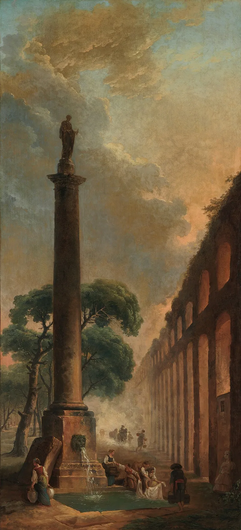 The Fountain 2 Wall Art by Hubert Robert - High-Resolution Digital Print