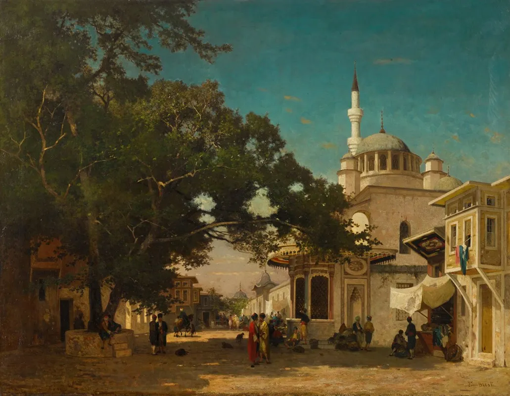 The Fountain Of Sultan Abdul Hamid I Constantinople Wall Art by Germain Fabius Brest - High-Resolution Digital Print