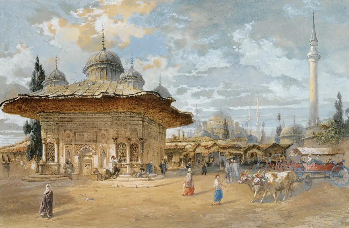 The Fountain Of Sultan Ahmed Iii Constantinople