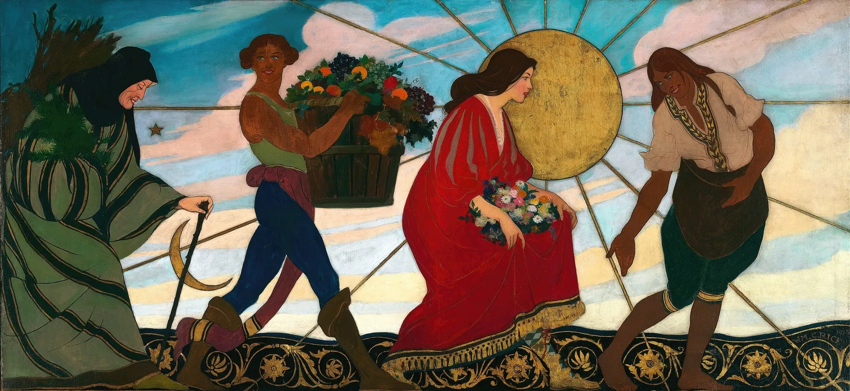 The Four Seasons Wall Art by William Clarke Rice - High-Resolution Digital Print