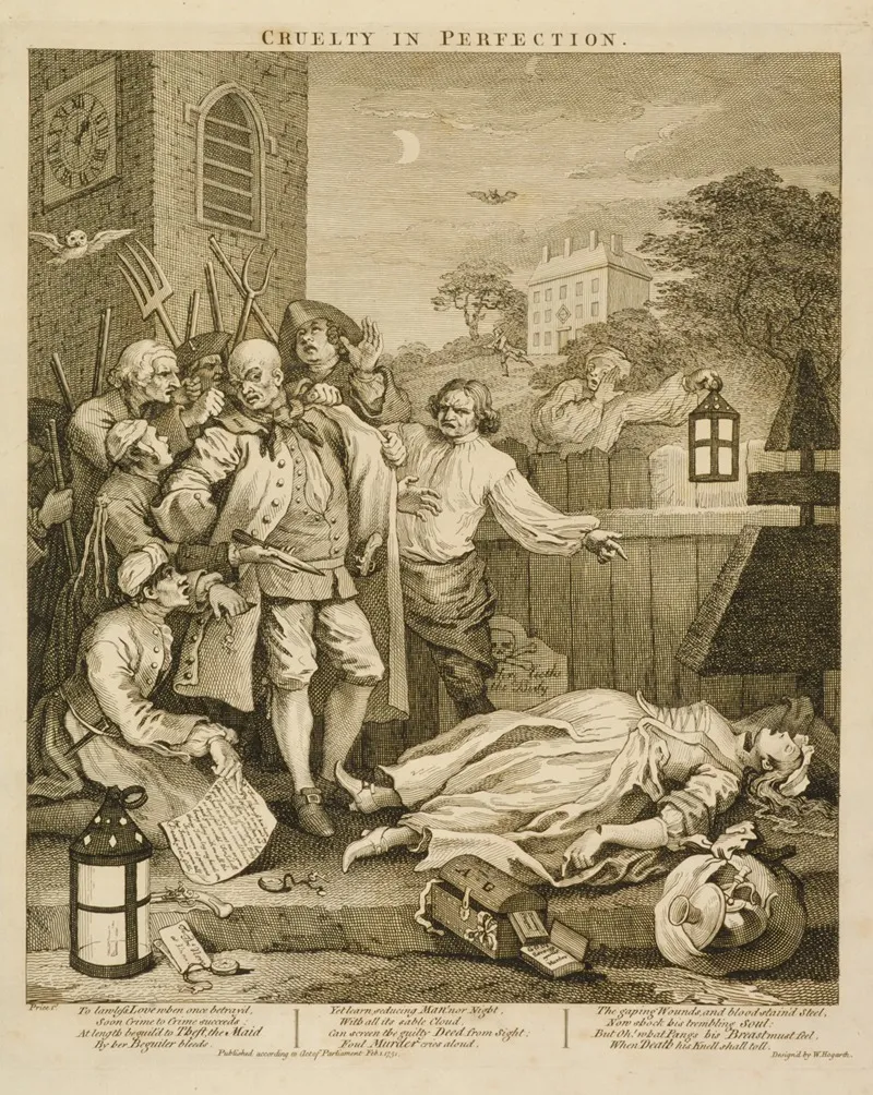 The Four Stages Of Cruelty Plate Iii Cruelty In Perfection Wall Art by Thomas Cook - High-Resolution Digital Print
