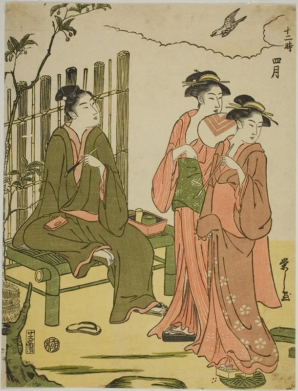 The Fourth Month Shigatsu From The Series The Twelve Months Juni Toki