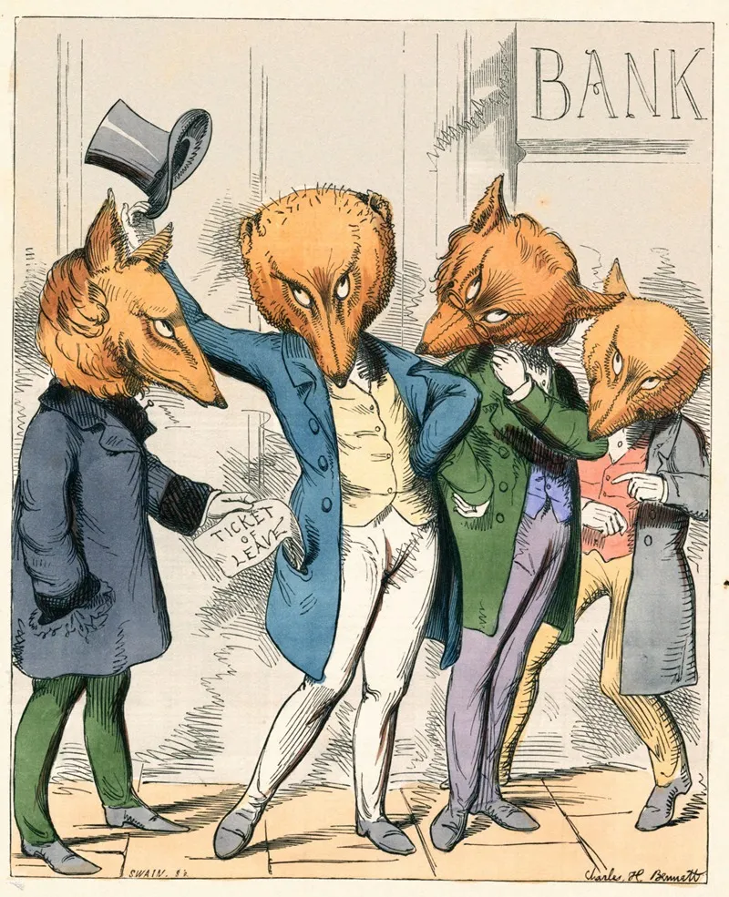 The Fox That Was Docked Wall Art by Charles Henry Bennett - High-Resolution Digital Print
