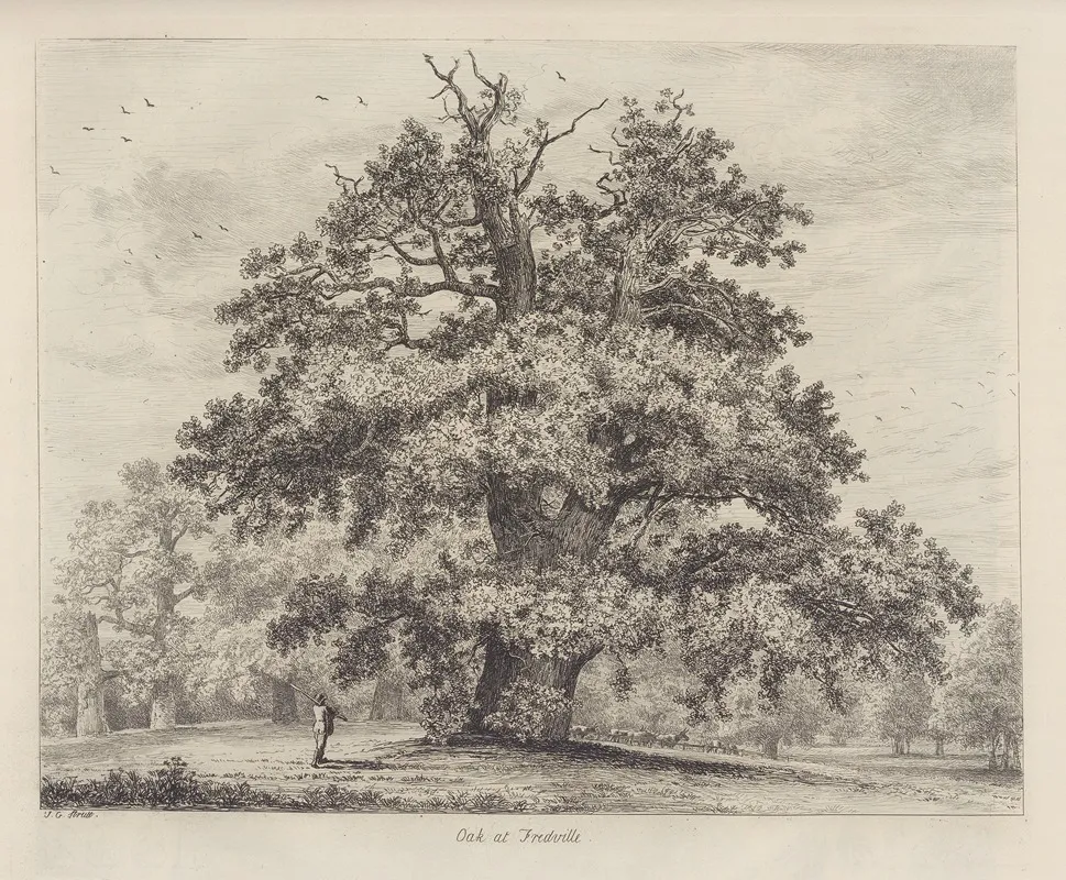 The Fredville Oak Beauty Wall Art by Jacob George Strutt - High-Resolution Digital Print