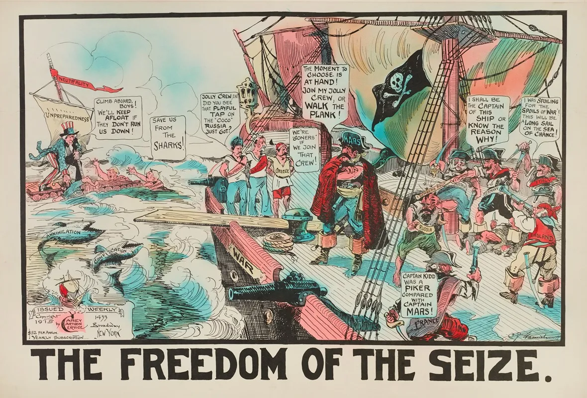 The Freedom Of The Seize Wall Art by Carey Cartoon Service - High-Resolution Digital Print