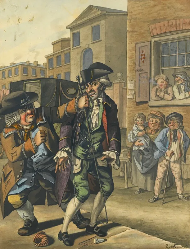 The Frenchman In Distress Wall Art by Robert Dighton - High-Resolution Digital Print