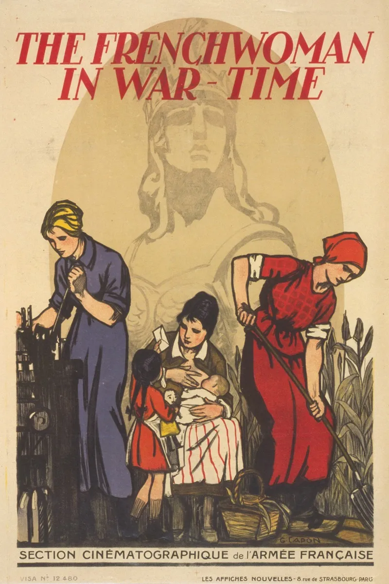 The Frenchwoman In War Time Wall Art by G. Capon - High-Resolution Digital Print