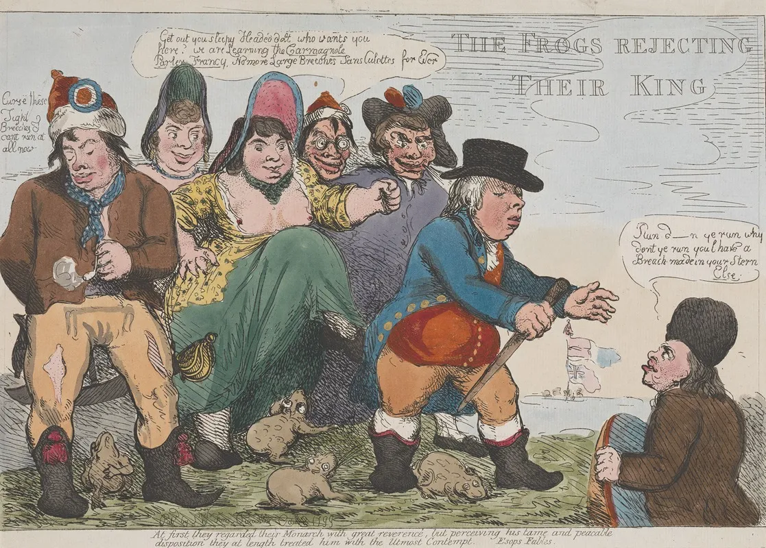 The Frogs Rejecting Their King Wall Art by John Cawse - High-Resolution Digital Print
