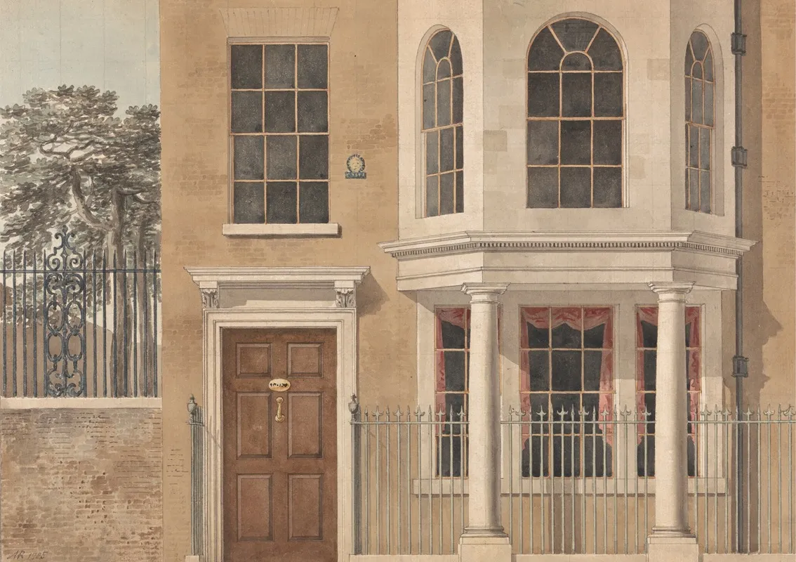 The Front Of A Town House