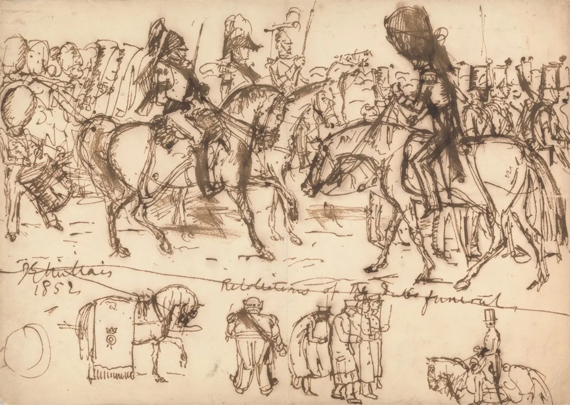The Funeral Of The Duke Of Wellington Wall Art by Sir John Everett Millais - High-Resolution Digital Print