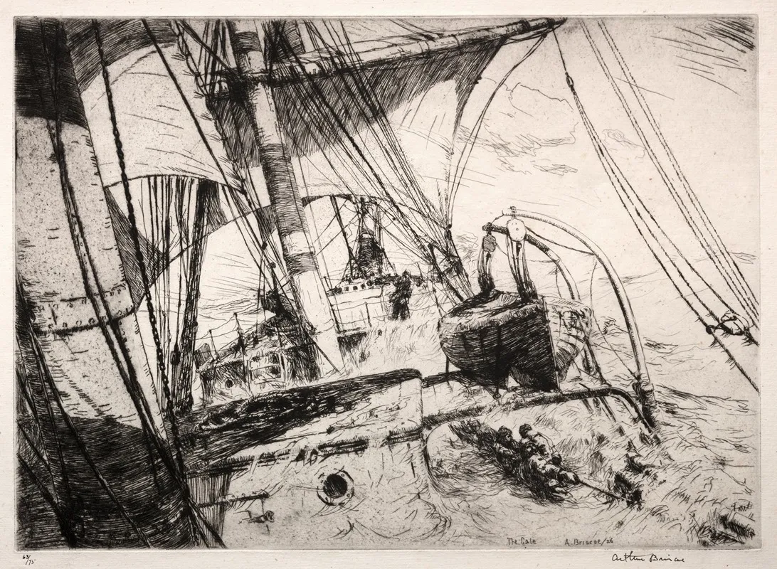 The Gale 2 Wall Art by Arthur John Trevor Briscoe - High-Resolution Digital Print