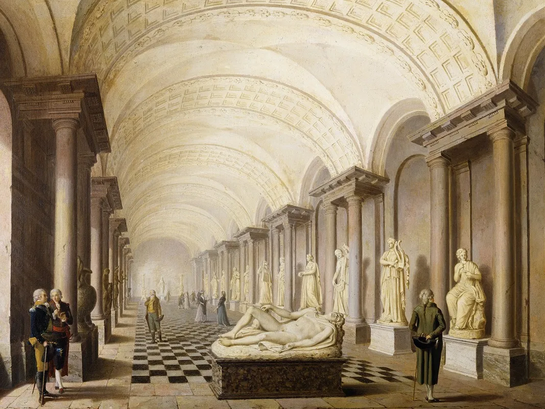 The Gallery Of The Muses In The Royal Museum At The Royal Palace Stockholm