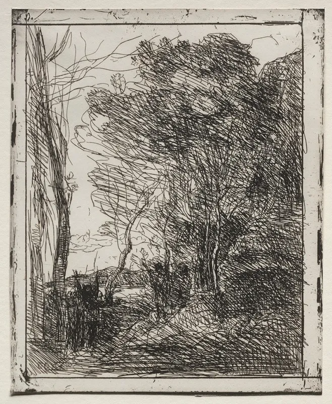 The Gallic Round Wall Art by Jean-Baptiste-Camille Corot - Canvas Print