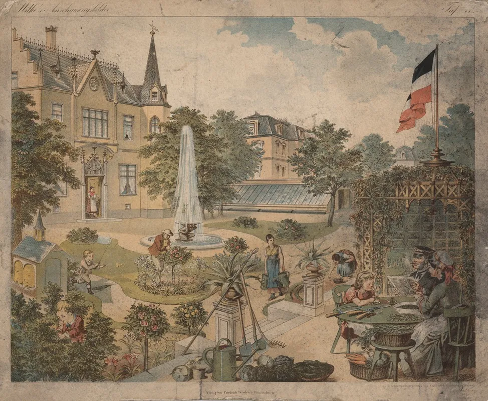 The Garden 7 Wall Art by A. Toller - High-Resolution Digital Print