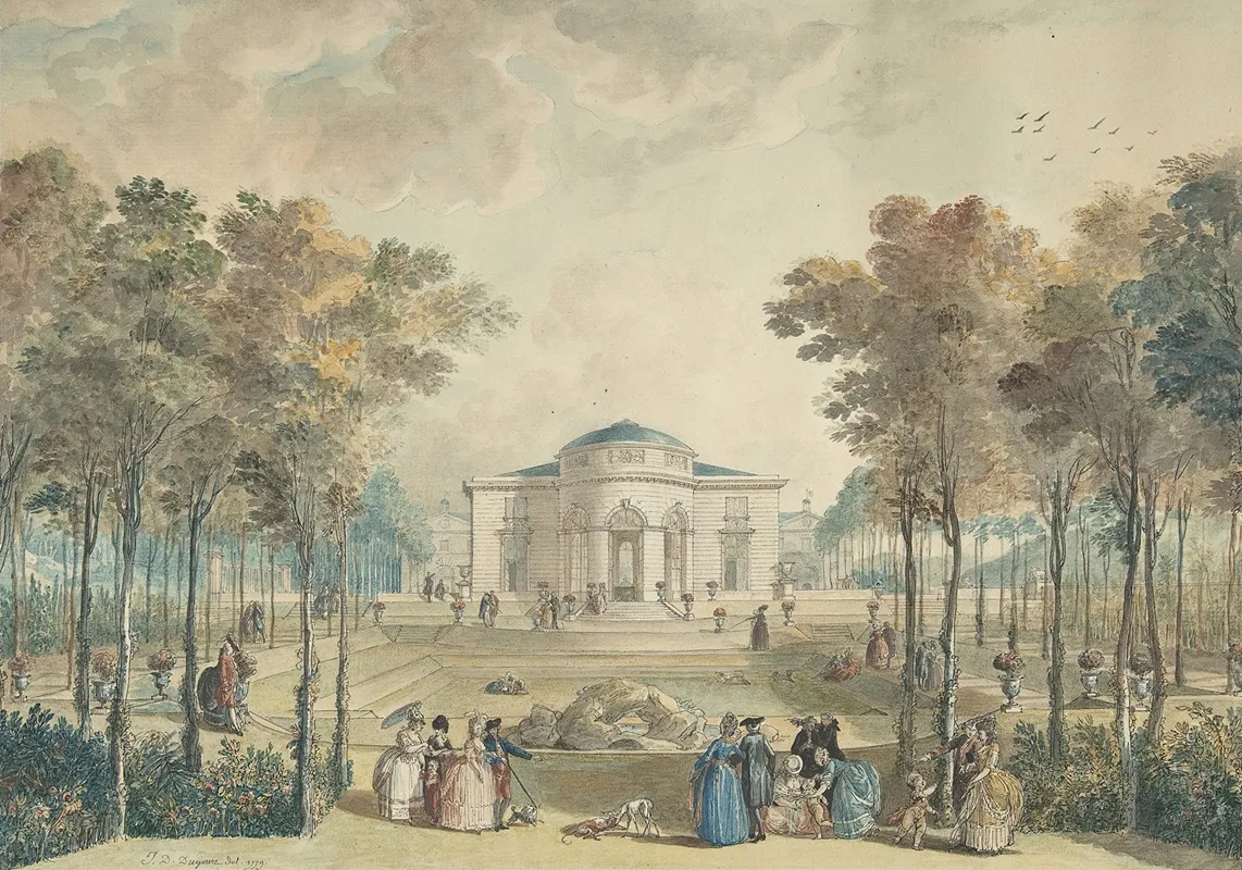 The Garden Facade Of Bagatelle