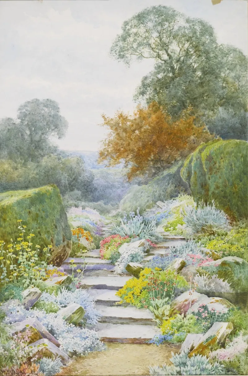 The Garden Path 2 Wall Art by Henry John Sylvester Stannard - High-Resolution Digital Print