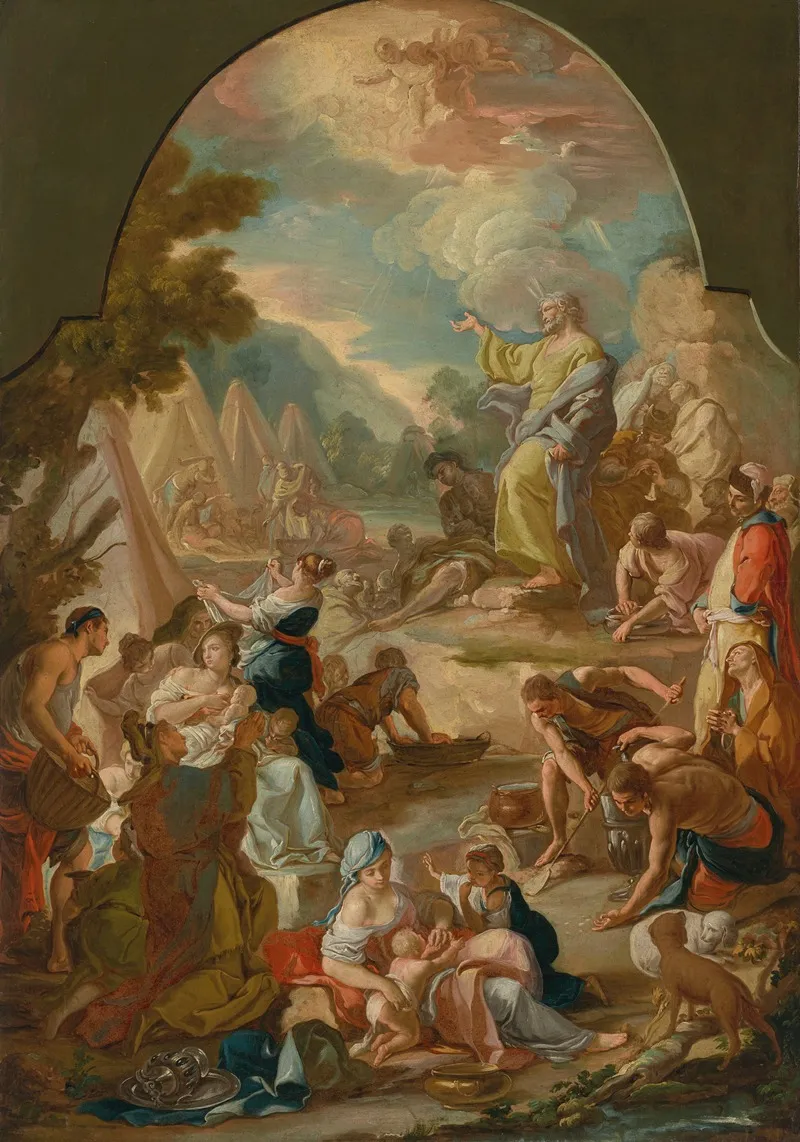 The Gathering Of The Manna 2 Wall Art by Giacinto Diano - High-Resolution Digital Print