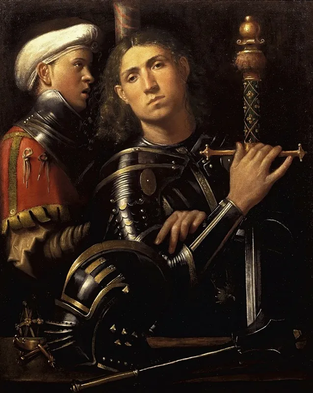 The Gattamelata Man In Armour With A Squire