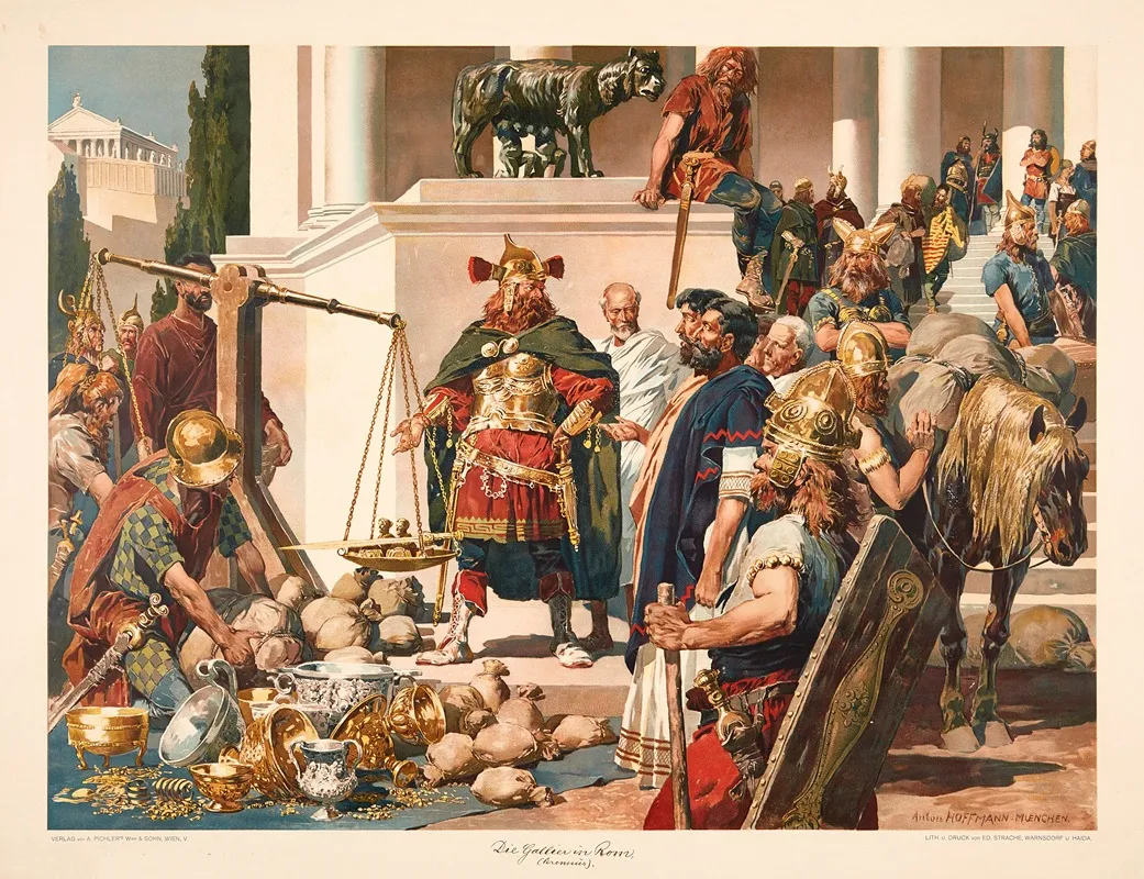 The Gauls In Rome 2 Wall Art by Anton Hoffmann - High-Resolution Digital Print