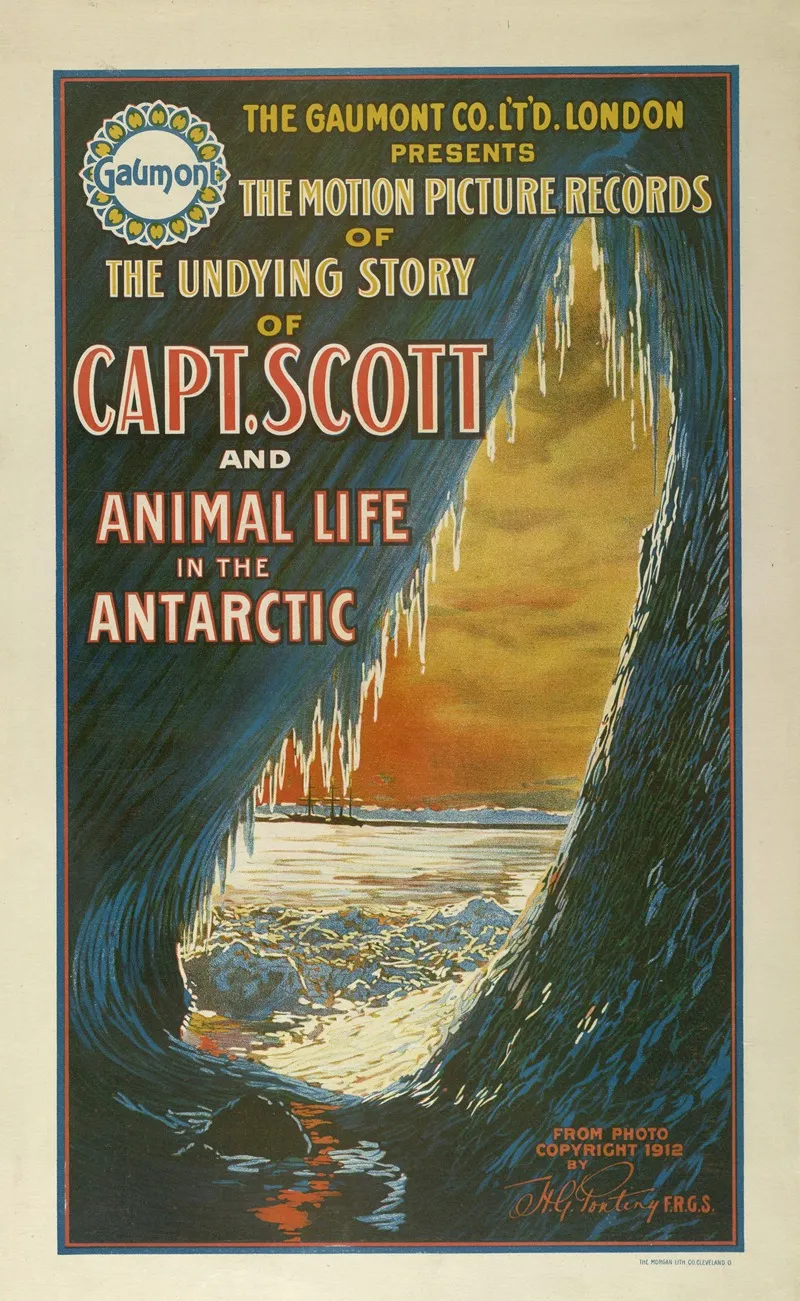 The Gaumont Co Ltd London Presents The Motion Picture Records Of The Undying Story Of Capt Scott And Animal Life In The Antarctic Wall Art by Morgan Litho Co. - High-Resolution Digital Print