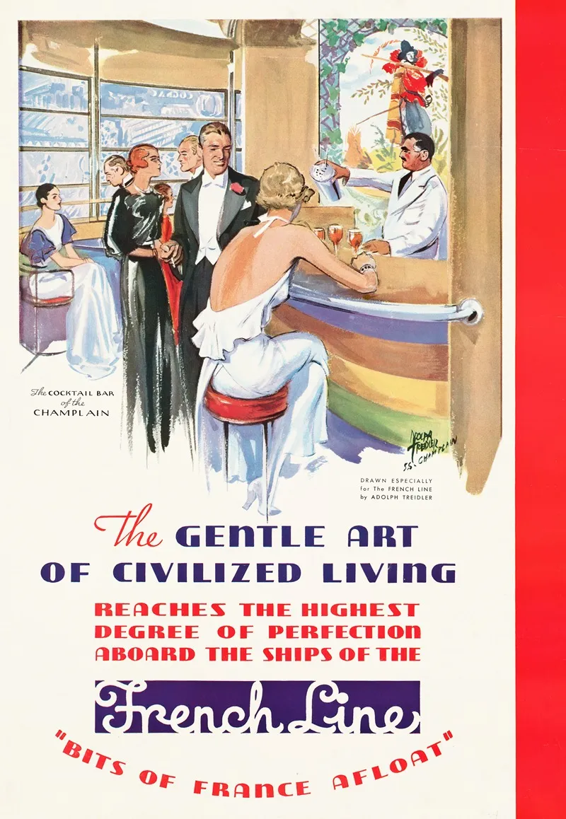 The Gentle Art Of Civilized Living Wall Art by Adolph Treidler - High-Resolution Digital Print