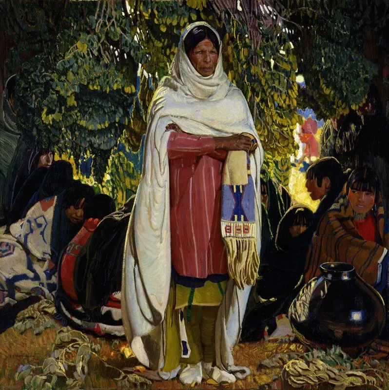 The Gift Wall Art by Ernest L. Blumenschein - High-Resolution Digital Print