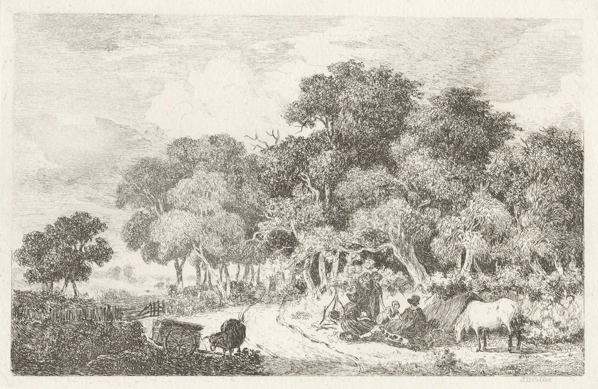 The Gipsy Encampment Wall Art by Samuel David Colkett - High-Resolution Digital Print