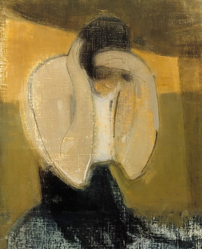 The Gipsy Woman Wall Art by Helene Schjerfbeck - Canvas Print