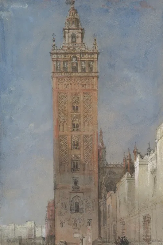 The Giralda Seville Wall Art by David Roberts - High-Resolution Digital Print