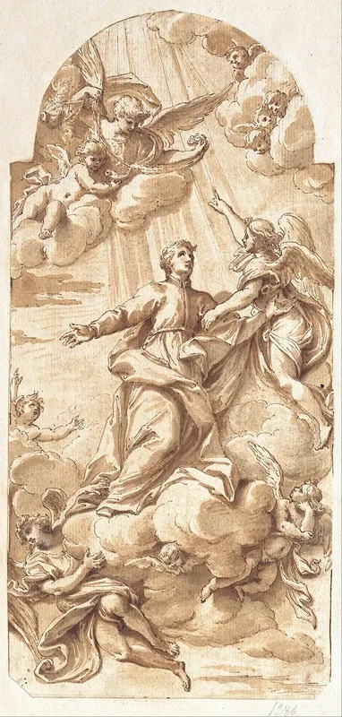 The Glory Of Saint John Francis Regis Wall Art by Camillo Rusconi - High-Resolution Digital Print